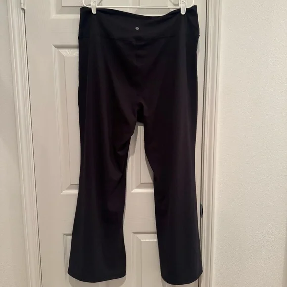 Black Flare Leggings Plus Size 3X by Velocity Athletic Stretch Workout Pants - Picture 3 of 5